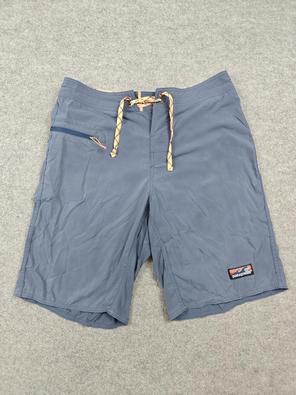 Patagonia Board Shorts Mens 30 Blue Lined Quick Dry Drawstring Pockets
